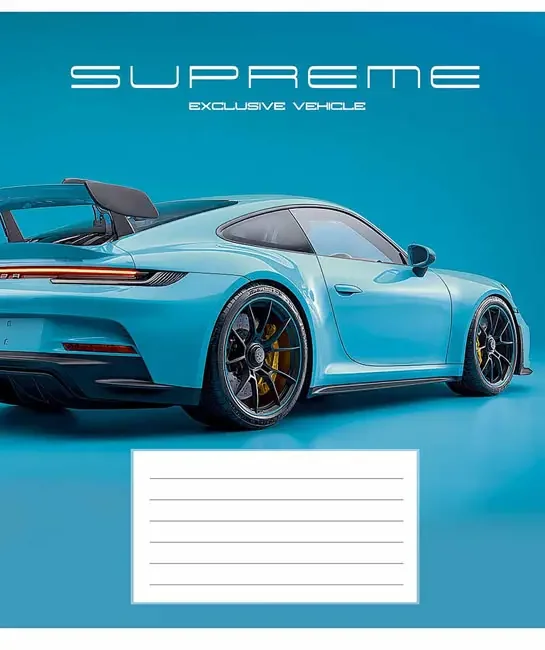 Зошит 18 аркушів лінія Supreme Vehicle , Школярик Star