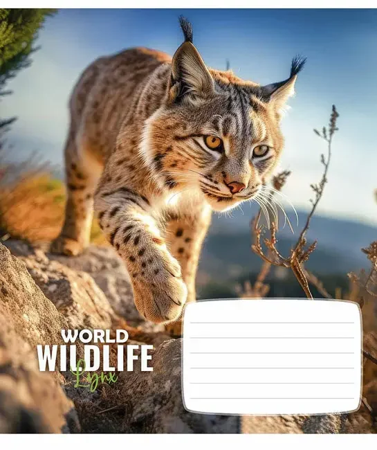 Зошит 18 аркушів лінія Wildlife, Школярик Star — фото 3