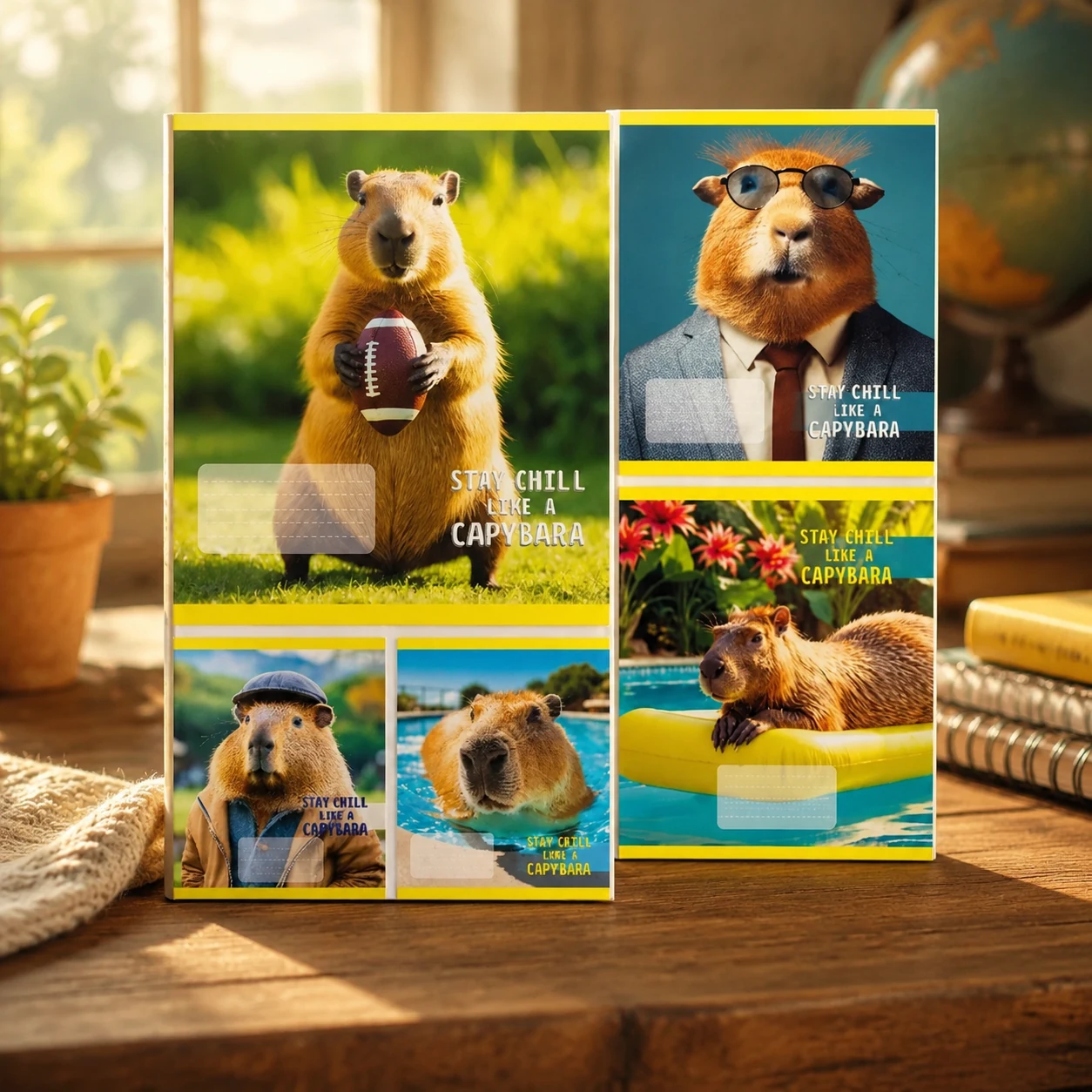 Зошит 24 арк.клітинка Тверда ТА51307 CAPYBARA — Зошити та щоденники