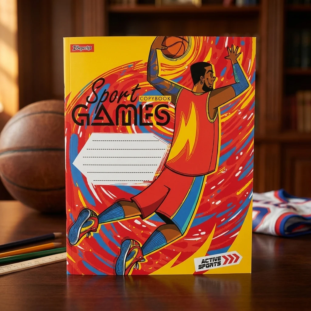 Зошит 24 аркуша клітинка 1 Вересня Sport games 766624