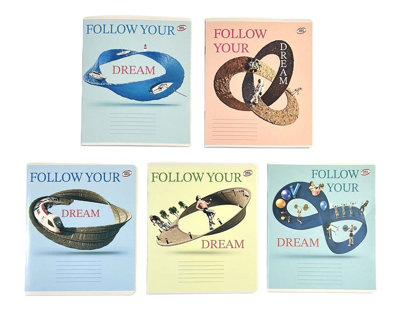 Зошит 24 аркуша лінія Офіс Центр Мікс 5к — фото 2