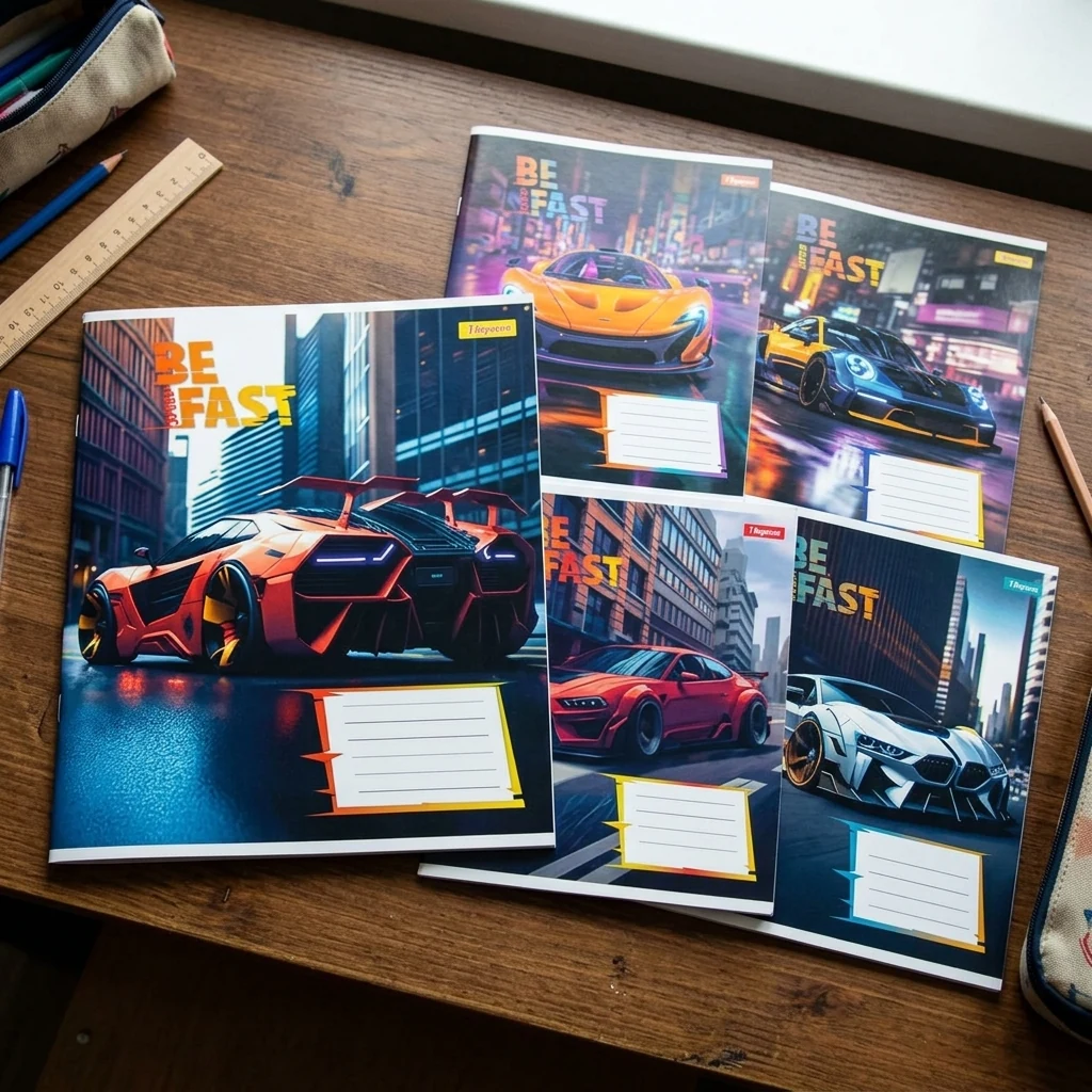 Зошит 24 аркуші лінія Be Fast, 1 Вересня