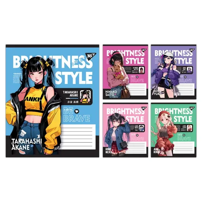 Зошит 24 аркуші лінія Brightness style, YES
