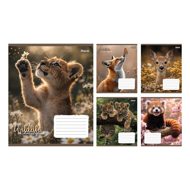 Зошит 24 аркуші лінія Wildlife is beautiful