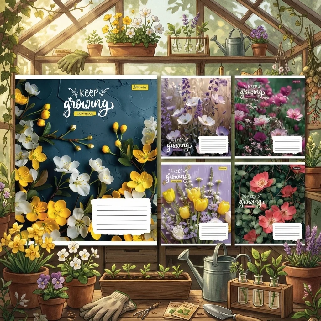Зошит 36 аркушів клітинка Keep growing