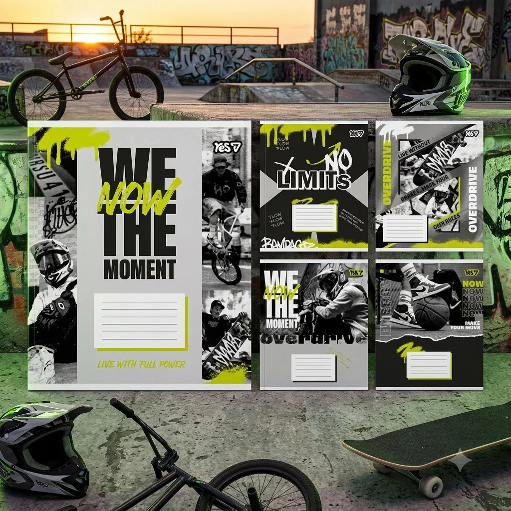Зошит 36 аркушів клітинка No limits, YES