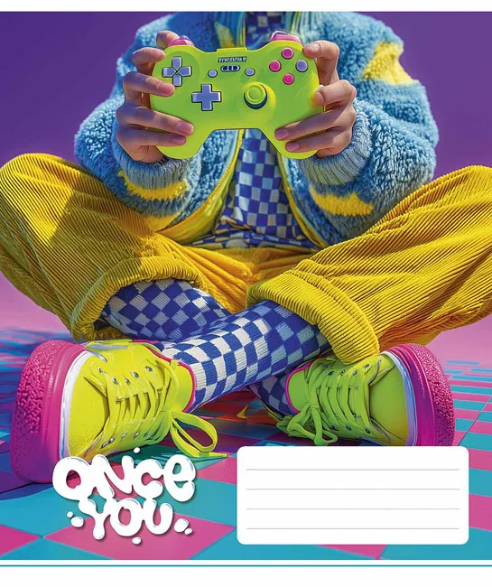 Зошит 36 аркушів клітинка Once You, Школярик