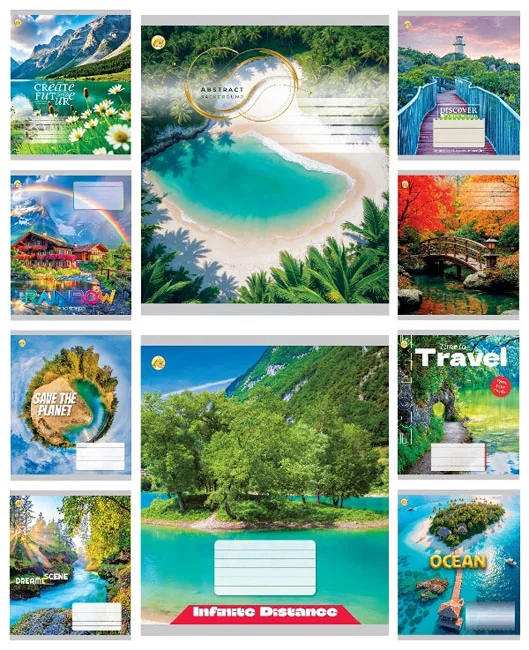 Зошит 36 аркушів клітинка Подорож
