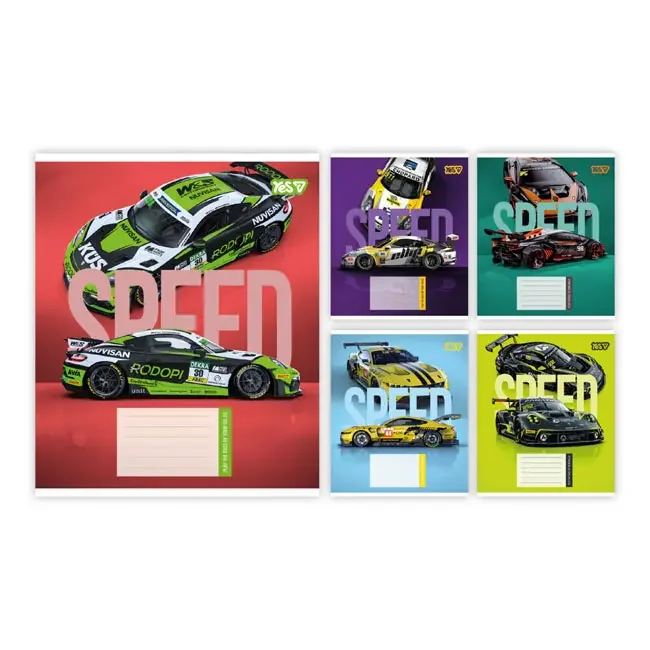 Зошит 36 аркушів клітинка Speed,Yes