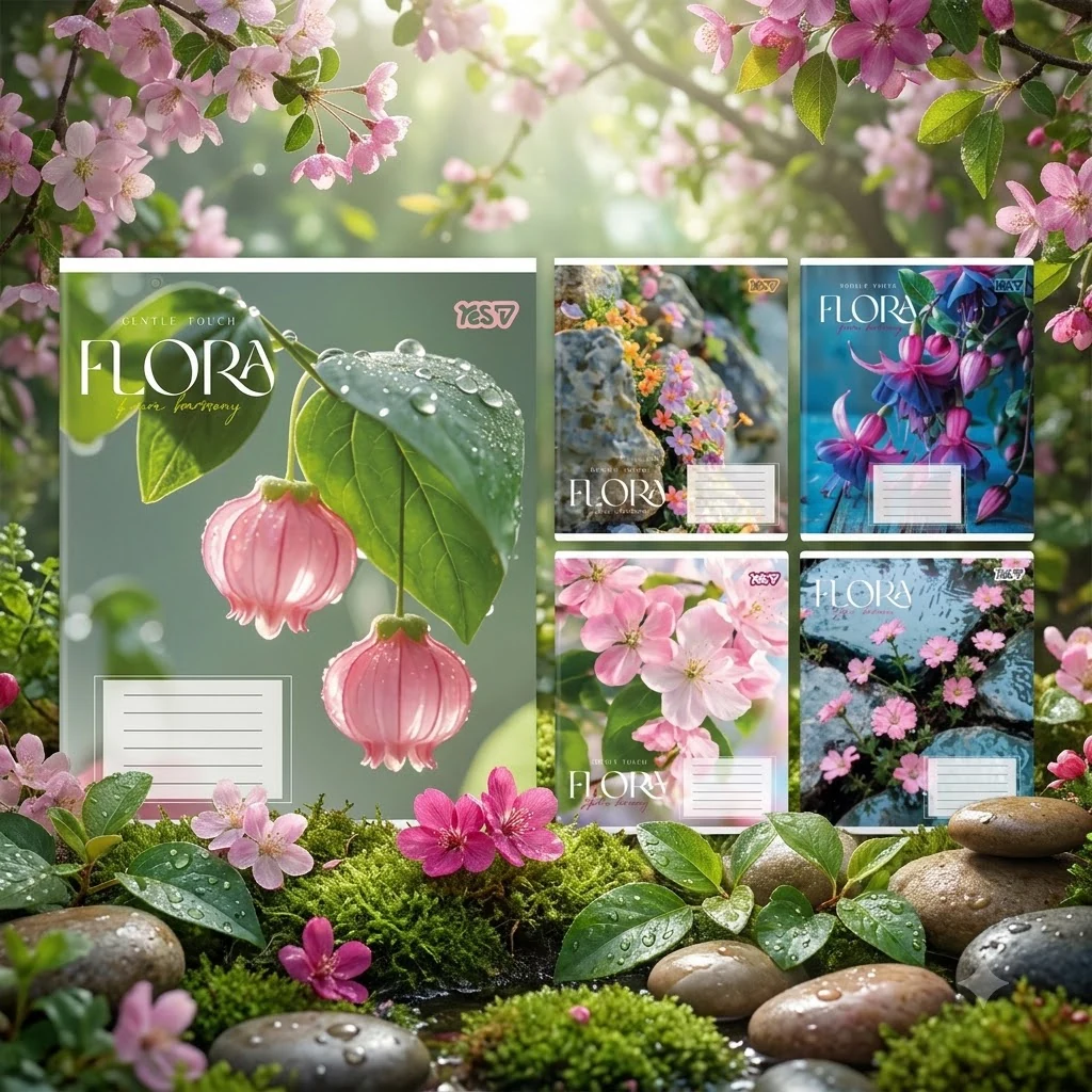 Зошит 36 аркушів лінія Flora, YES