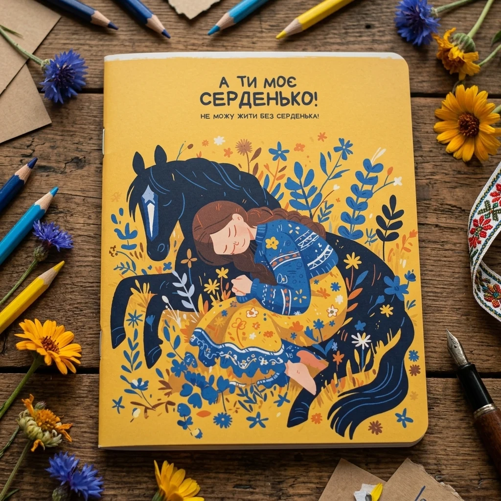 Зошит 36 аркушів лінія Моє серденько, Школярик