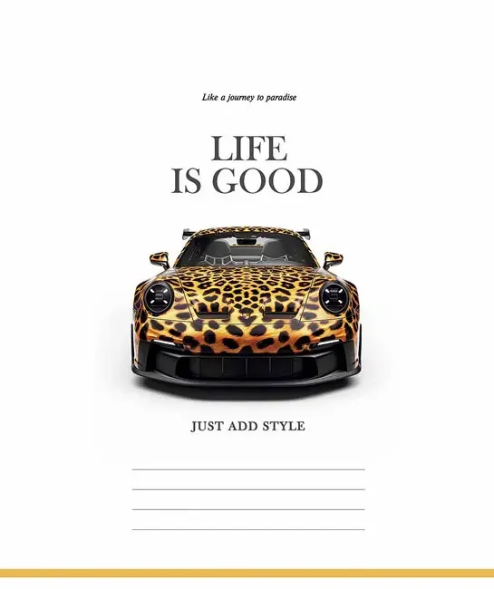 Зошит 48 аркушів клітинка Life Is Good, Школярик