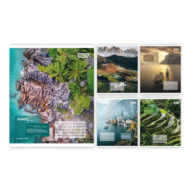Зошит 60 аркушів клітинка Travel line, YES