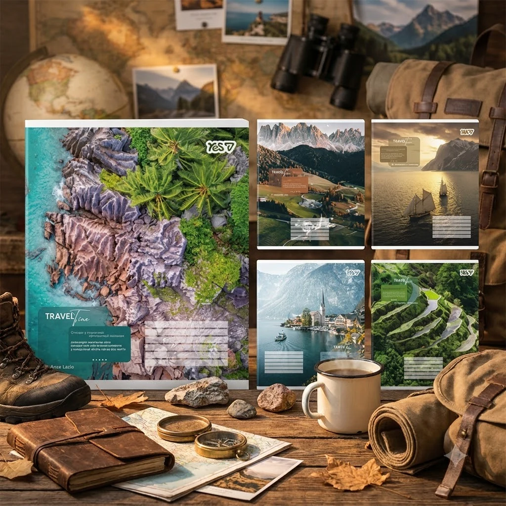 Зошит 96 аркушів клітинка Travel line, YES