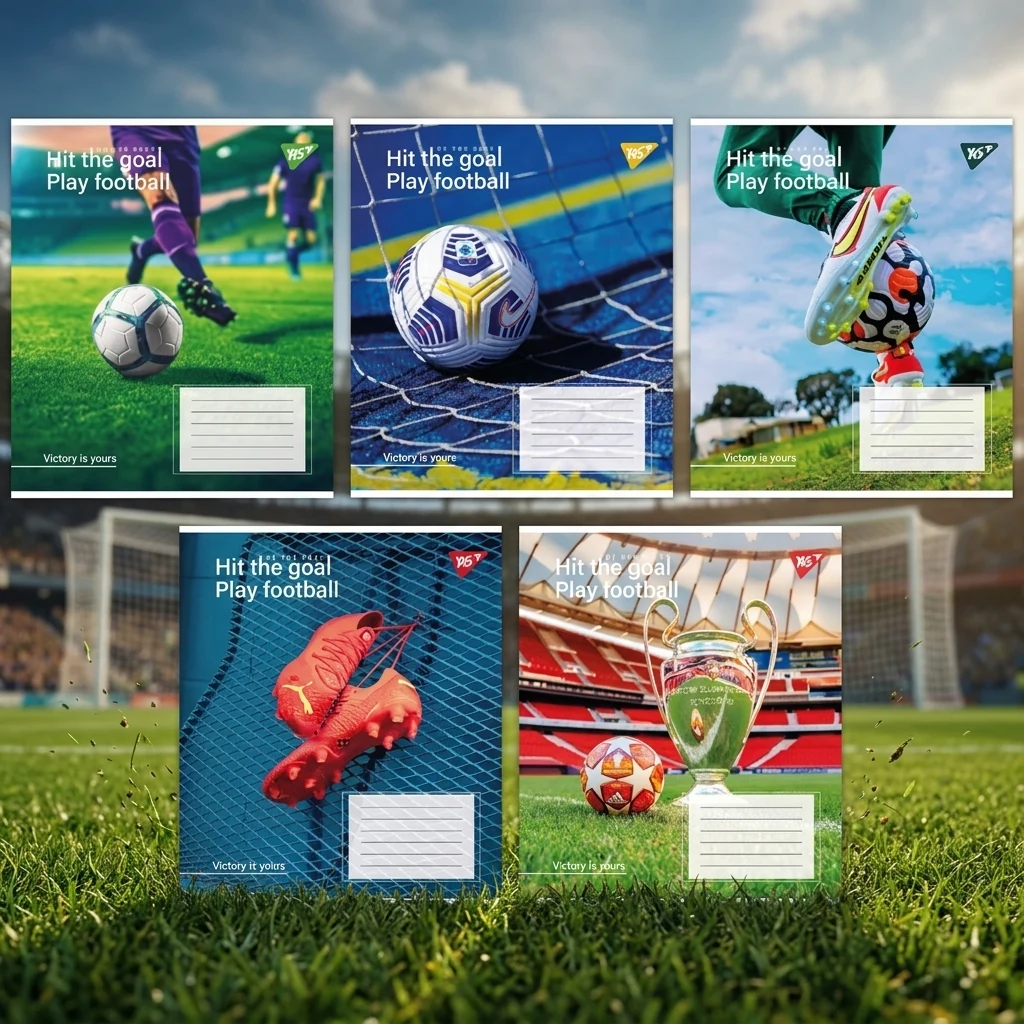 Зошит 96 аркушів лінія Hit the goal, YES