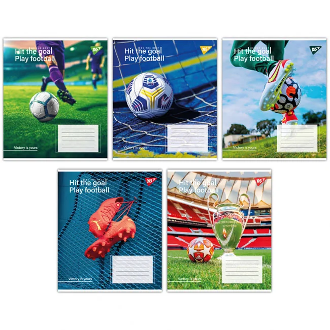 Зошит 96 аркушів лінія Hit the goal, YES