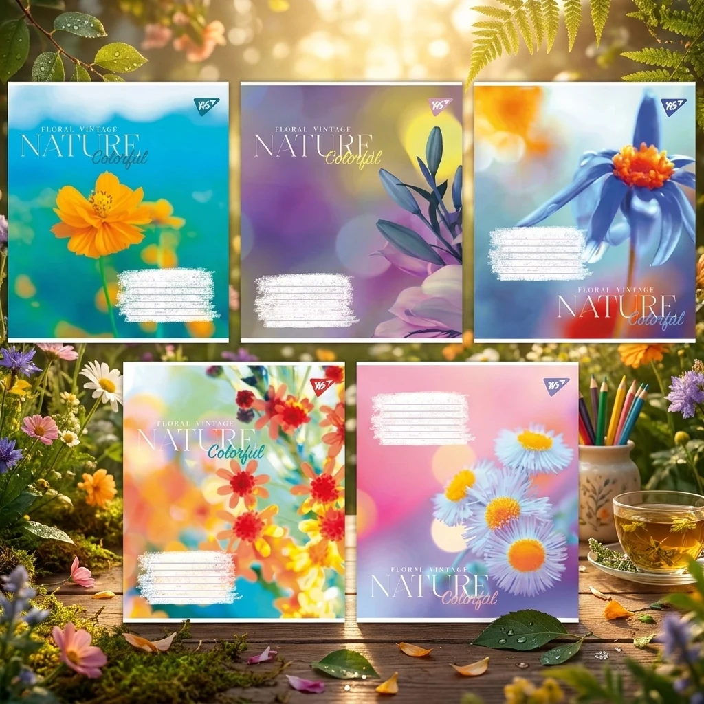 Зошит 96 аркушів лінія Nature colorful, YES