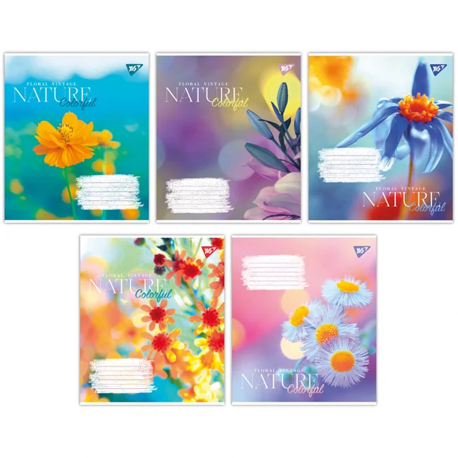 Зошит 96 аркушів лінія Nature colorful, YES