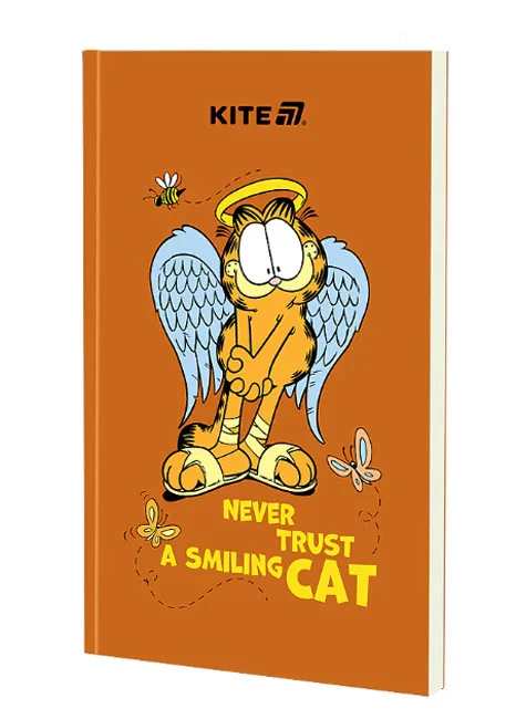 Зошит А5 64 аркушів, блок чистий "Garfield", Kite