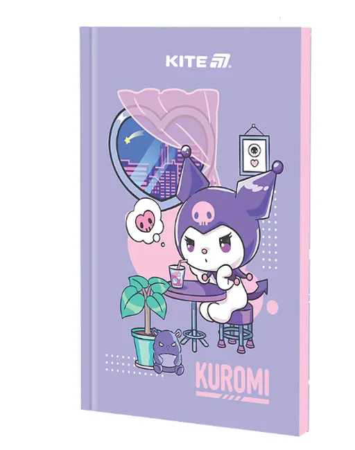 Зошит А5 64 аркушів, блок чистий "Kuromi", Kite