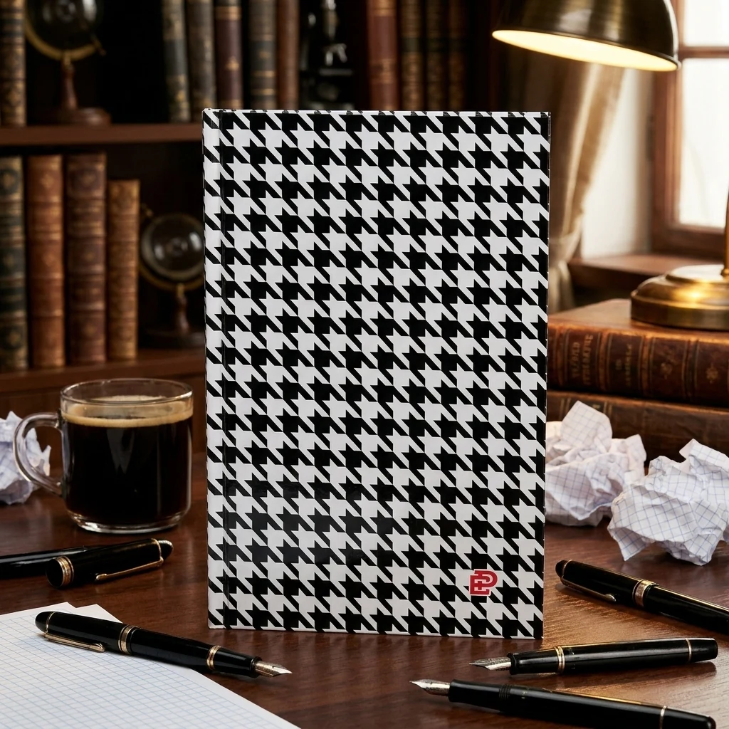 Зошит А5 96 аркушів клітинка, картонна обкладинка Black&White