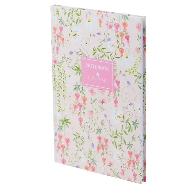 Зошит А5 96 аркушів клітинка, картонна обкладинка Floral