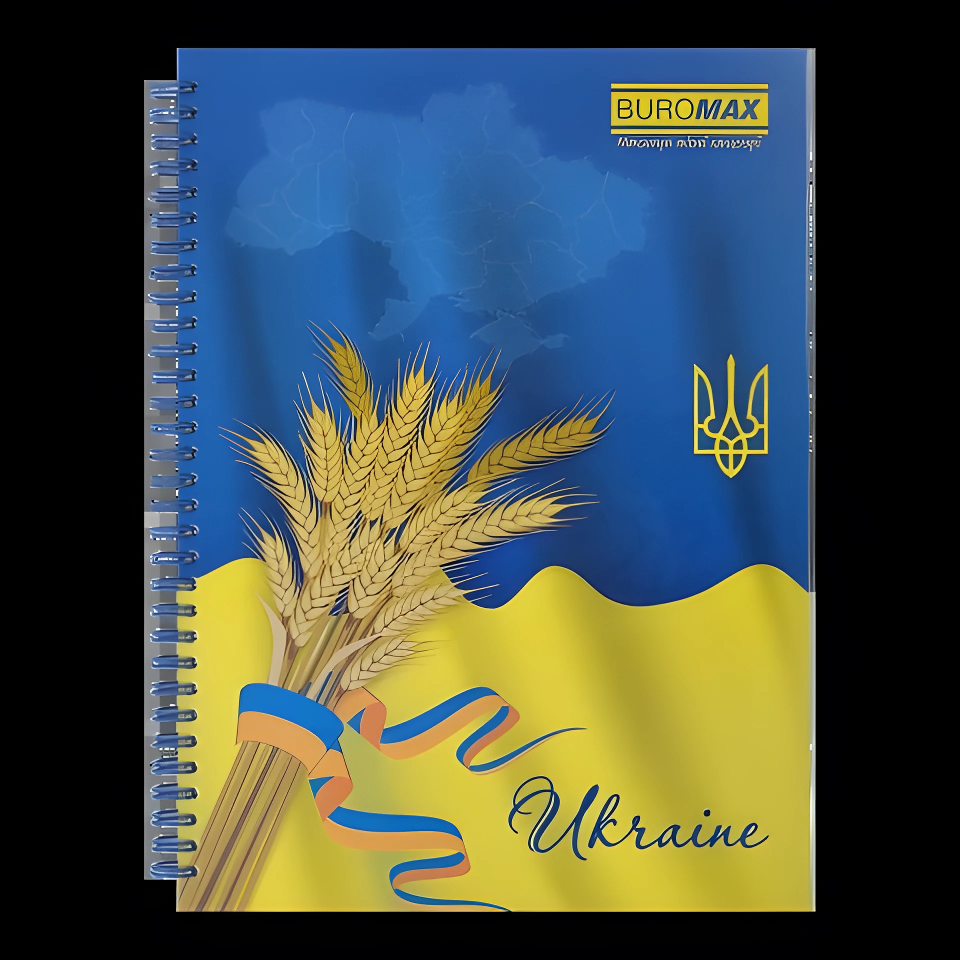 Зошит для нотаток А4, 96 арк., пружина, кл., тв. лам. Палітурка BM.2432