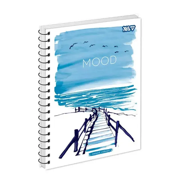 Зошит на спіралі А5 80 аркушів клітинка "Mood" YES