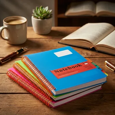 Зошит на спіралі Notebook клітинка A5 P200 з розділювачем 0752-A5