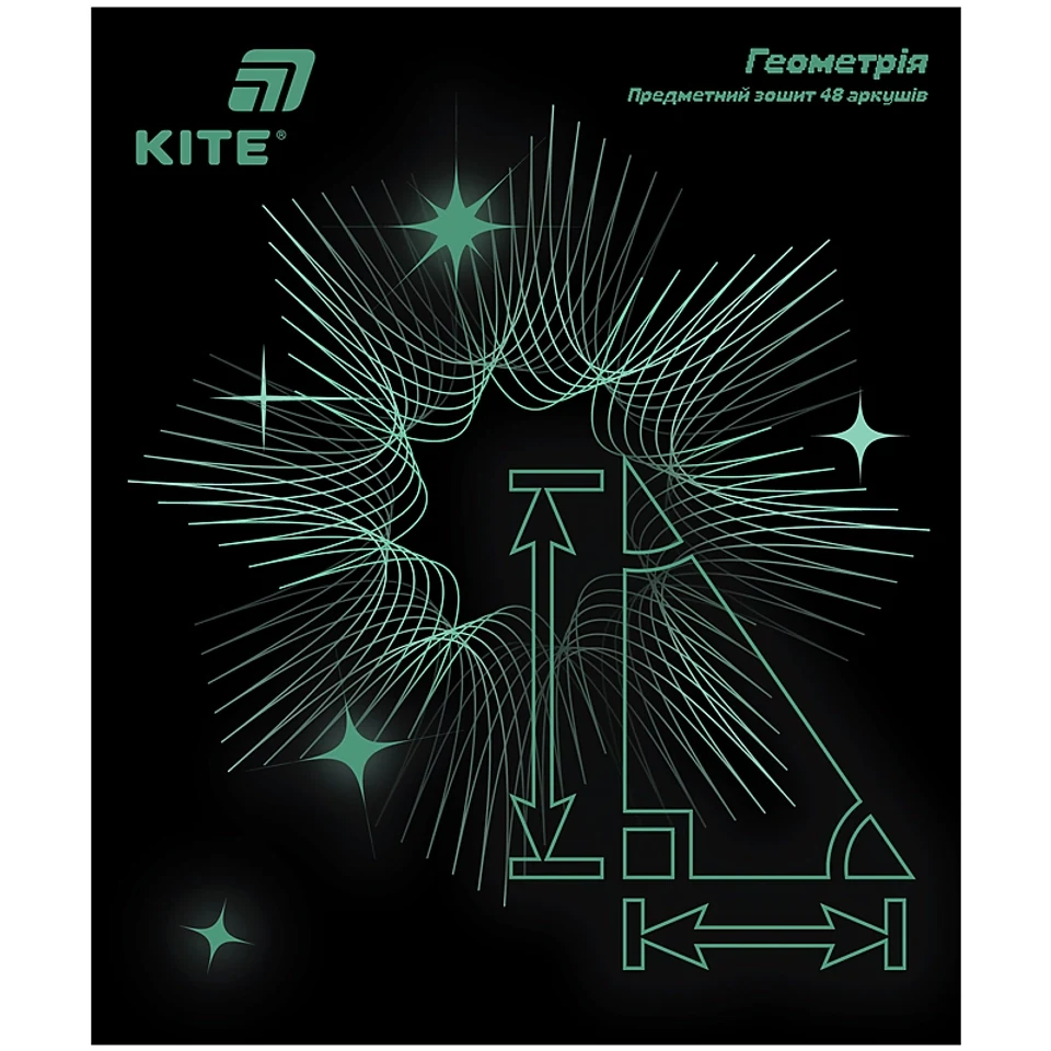 Зошит предметний Kite 48 аркушів клітинка Геометрія Lumen K26-240-1 — фото 2