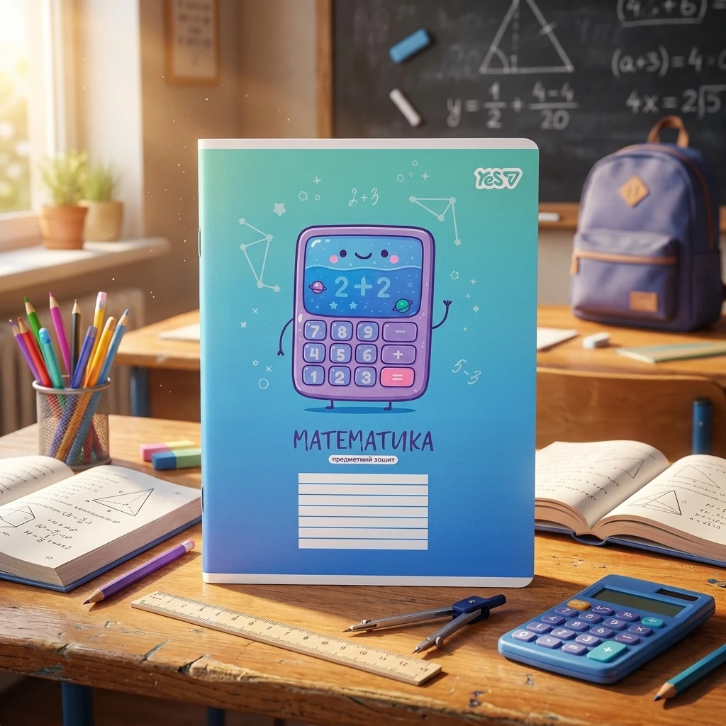 Зошит предметний Yes 24 клітинка МАТЕМАТИКА Funny school 768548
