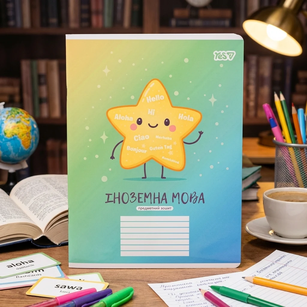 Зошит предметний Yes 24 лінія ІНОЗЕМНА МОВА Funny school 768549