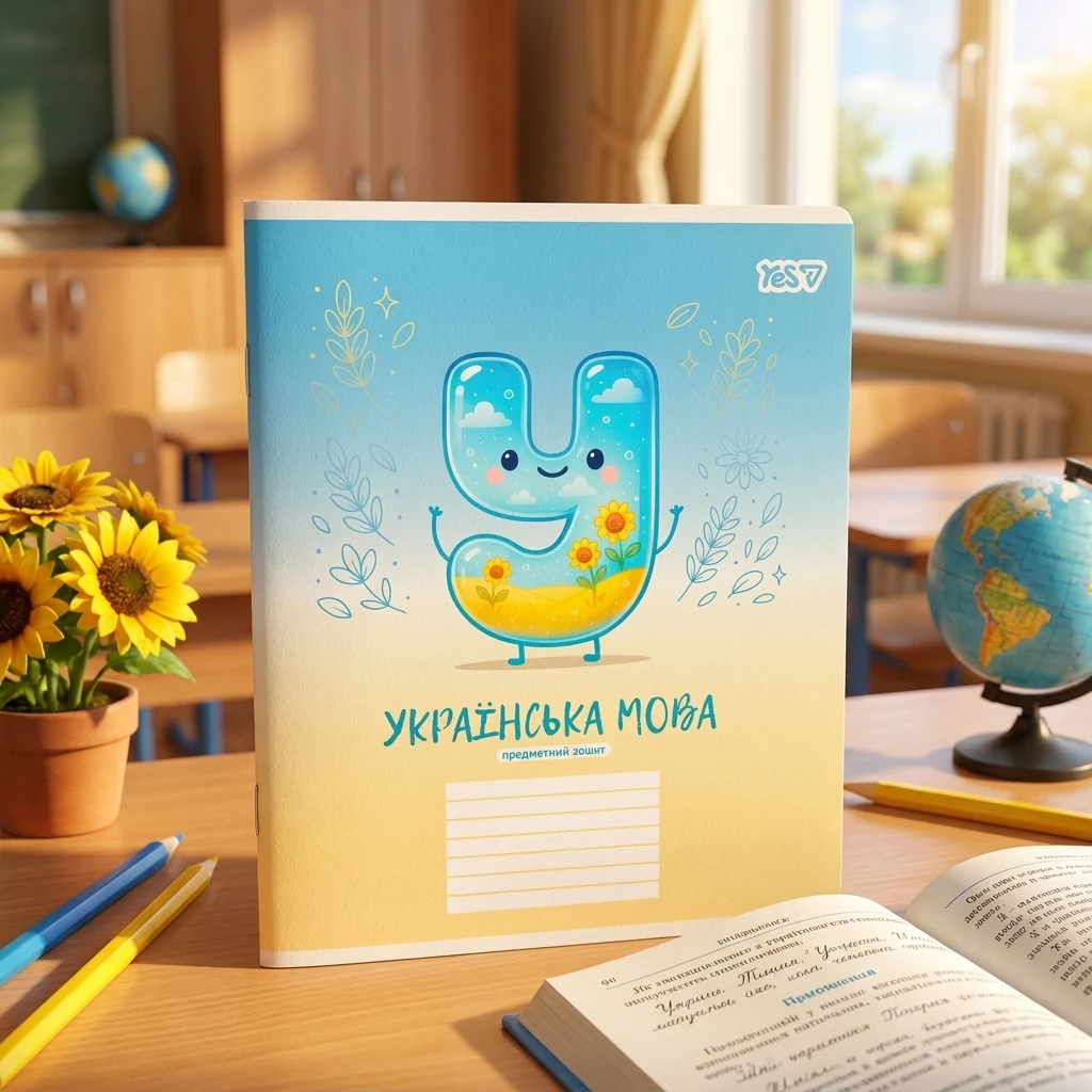 Зошит предметний Yes 24 лінія УКРАЇНСЬКА МОВА Funny school 768547
