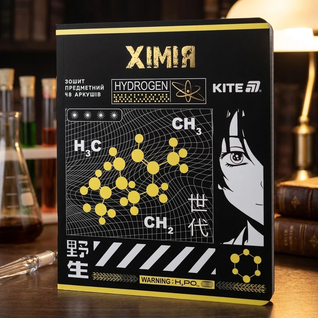 Зошит предметний 48 аркушів клітинка Cyber хімія — Зошити та щоденники