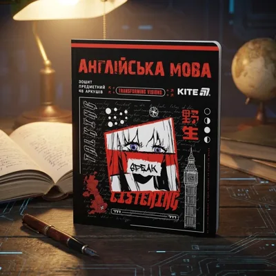 Зошит предметний 48 аркушів лінія Cyber англійська мова K25-240-28