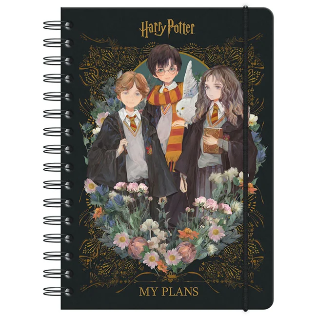 Зошит-щоденник на спіралі А5 69 аркушів "Harry Potter" Kite HP23-438