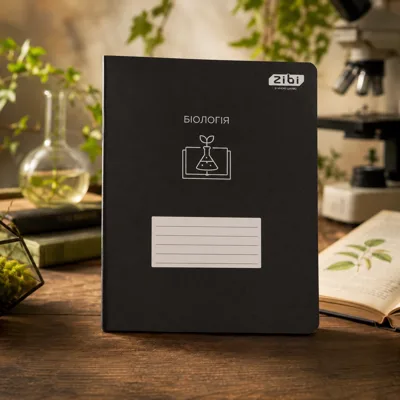 Зошит учнівський загальний BLACK 48аркушів клітинка біологія KIDS LINE ZB.1700-15