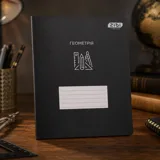 Зошит учнівський загальний BLACK 48аркушів клітинка геометрія KIDS LINE ZB.1700-08 — фото 1