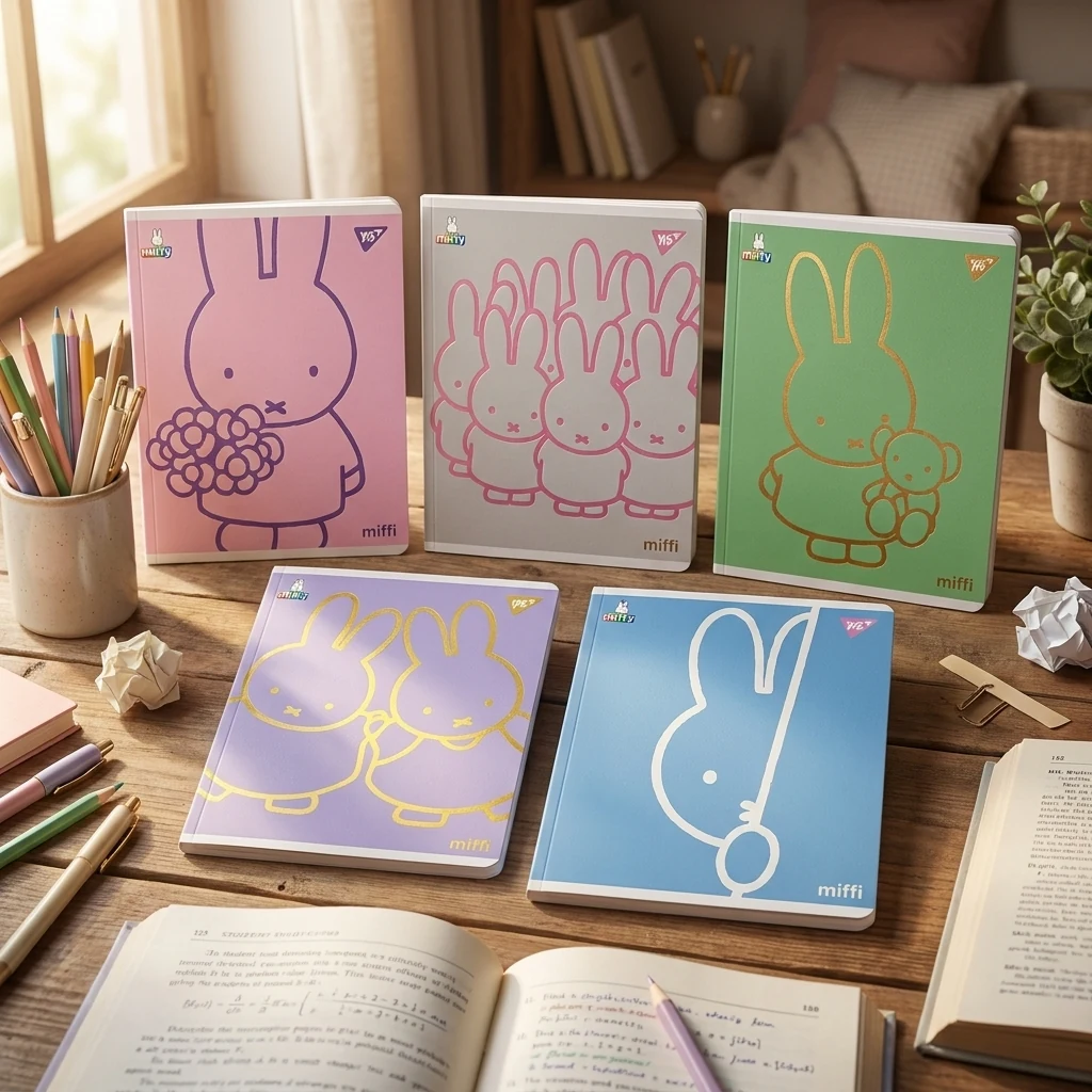 Зошит учнівський 12 аркушів лінія Yes Преміум Miffy 767509