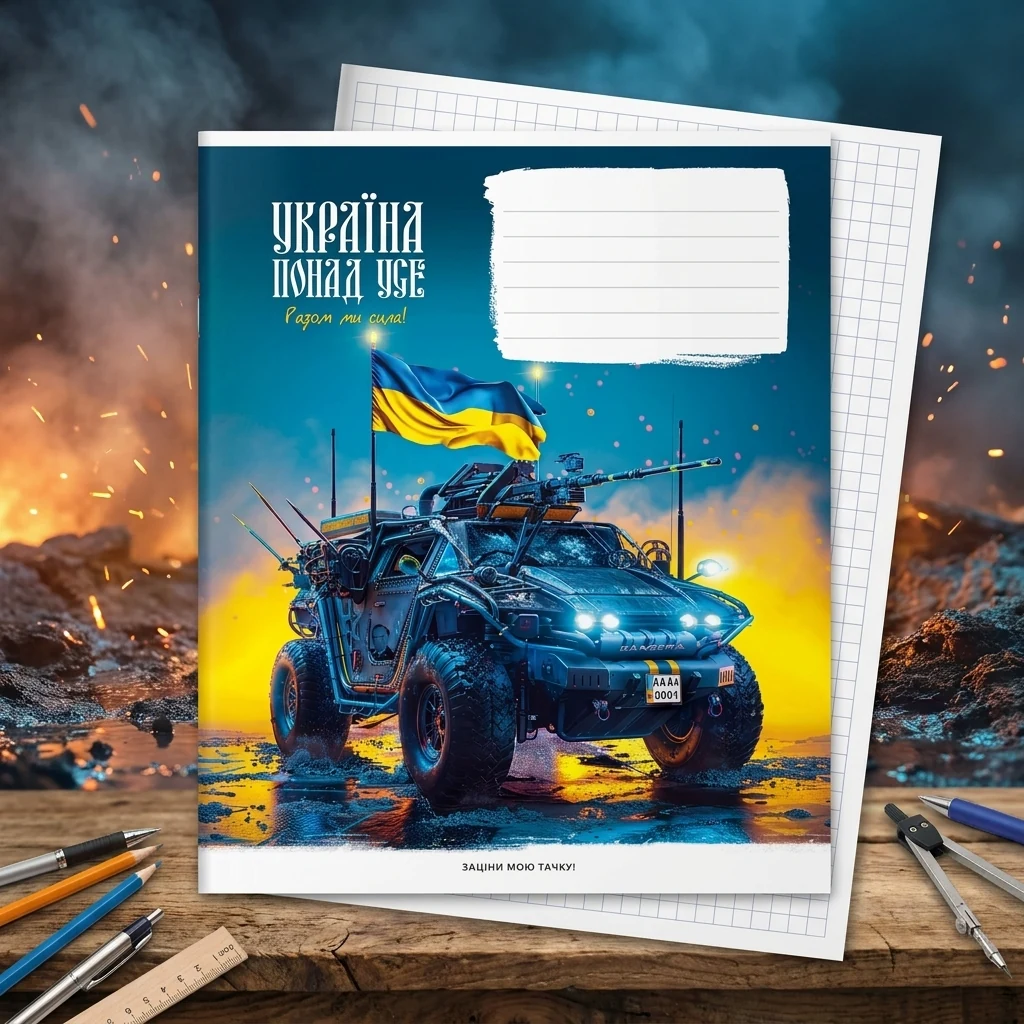 Зошит учнівський 18аркушів у клітинку Школярик 018-3449K