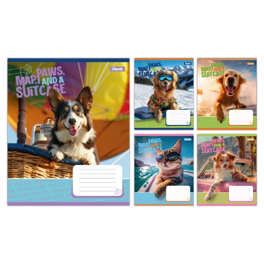 Зошит учнівський 36 аркушів лінія 1В Travelers — фото 2