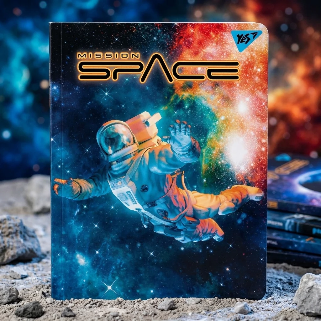 Зошит учнівський 96 аркушів клітинка Yes Преміум Space 766898