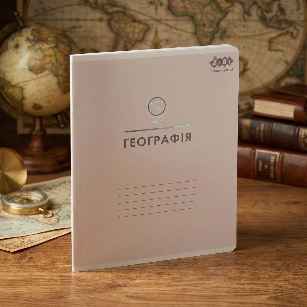 Зошит учнівський загальний PASTEL 48 аркушів клітинка географія KIDS LINE ZB.1701-09