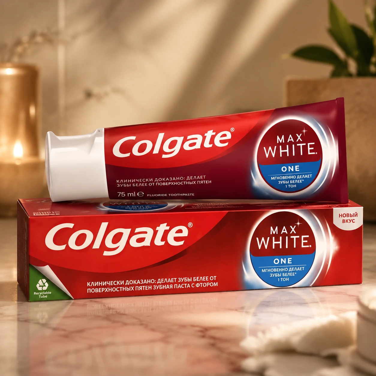 Зубна паста Colgate Max White One Optic 75мл — Краса та здоров'я