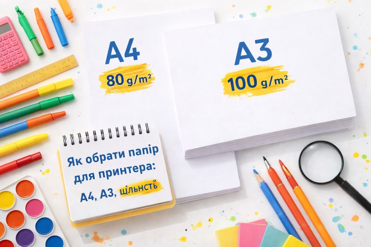 Як обрати папір для принтера: A4, A3, щільність
